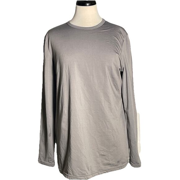 ThermaJane Women's XXL Shirt Top Fleece Lined Base Layer Gray - Picture 1 of 6
